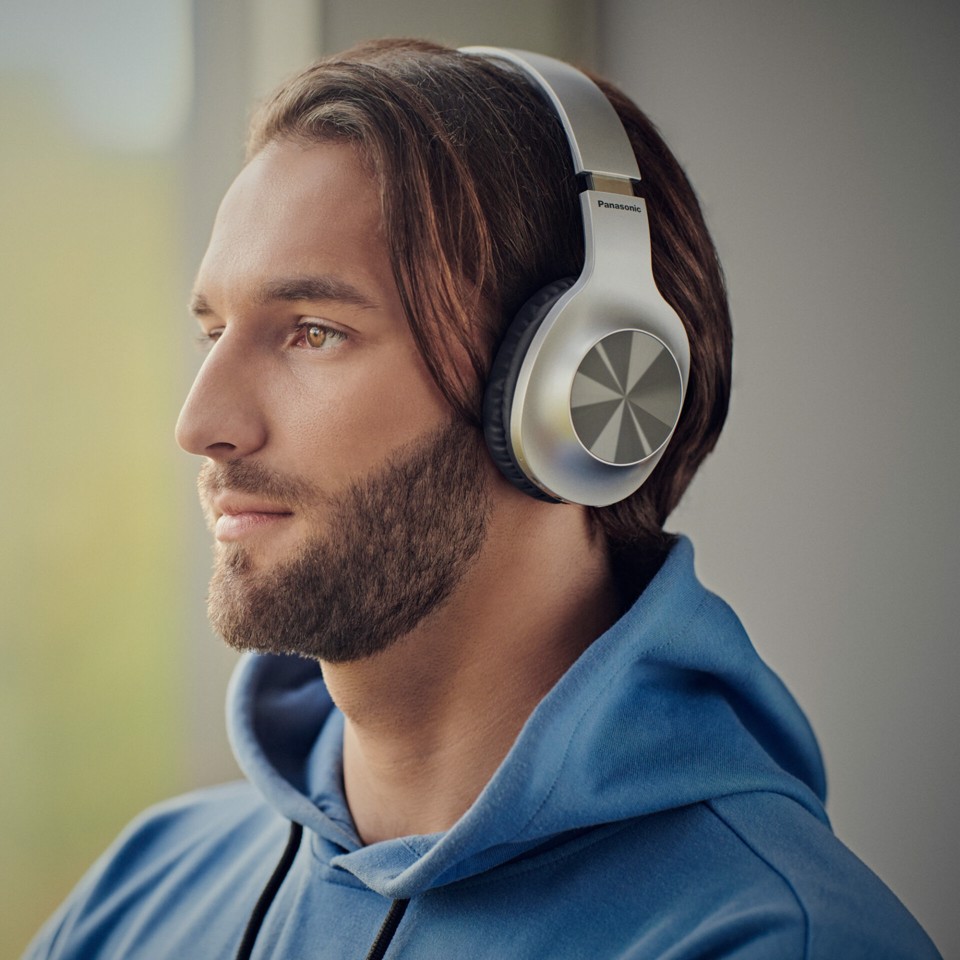 Panasonic Cuffie a Padiglione Wireless RB-HX220BDES, Argento