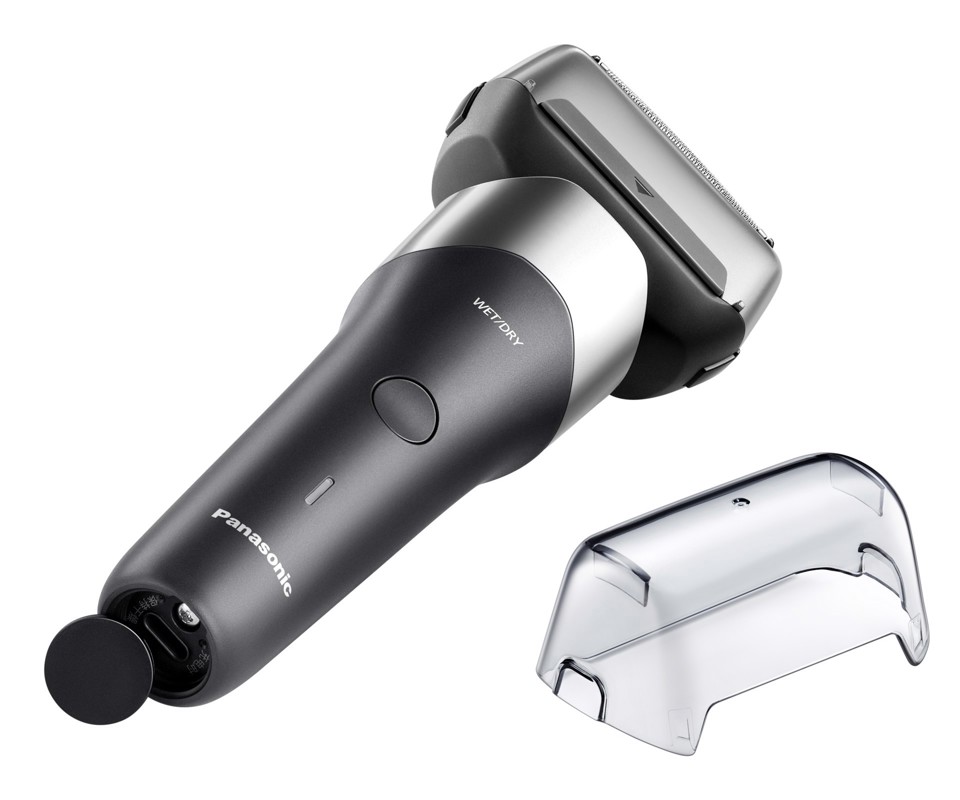 Panasonic ES-RM3, Rasoio 3 lame, Wet&Dry, USB-C, sistema di pulizia easy cleaner