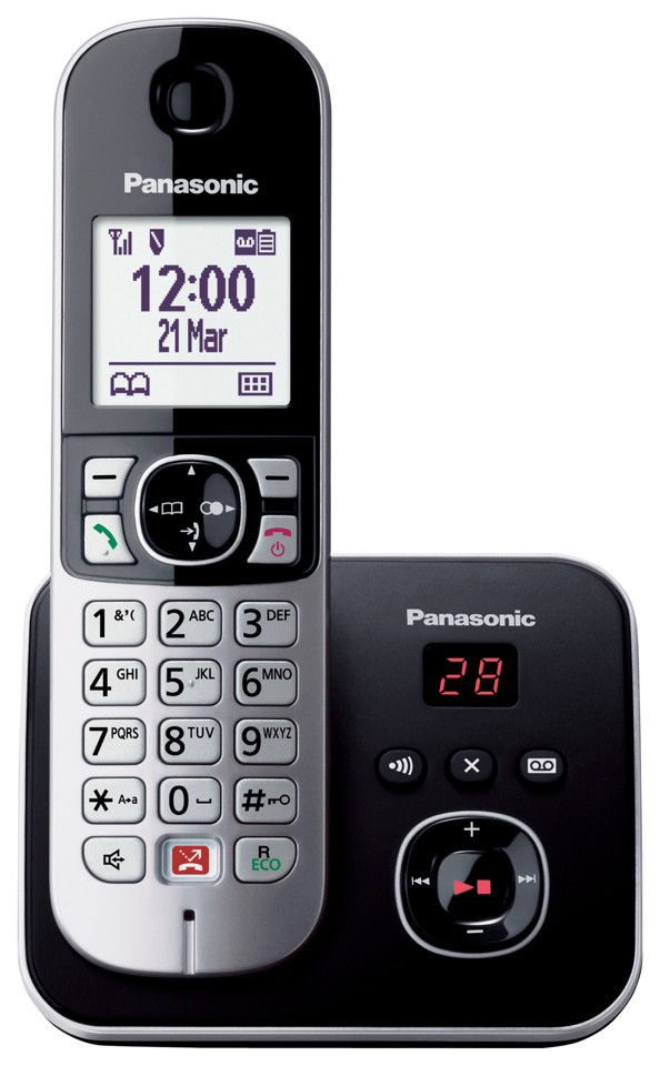 Panasonic KX-TG6861 Telefono DECT Identificatore di chiamata Nero, Grigio