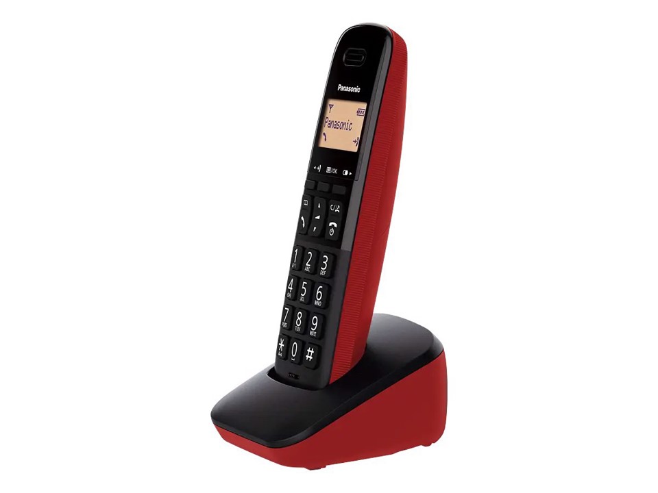 Panasonic KX-TGB610JTC - Telefono cordless - rosso