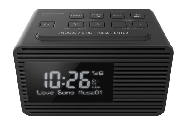 Panasonic RC-D8EG-K radio Orologio Nero