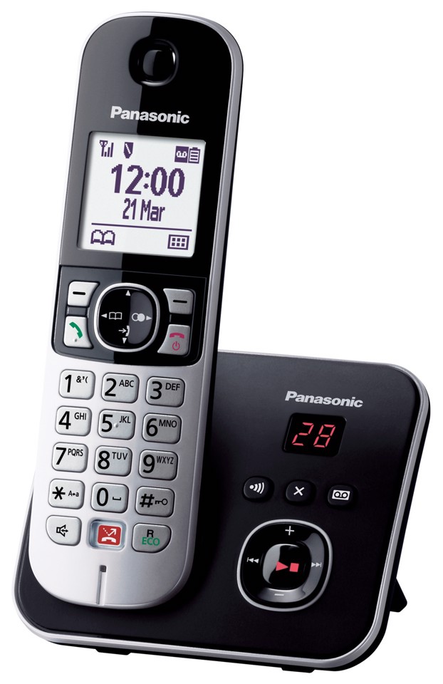 Panasonic Telefono cordless digitale con segreteria telefonica KX-TG6861