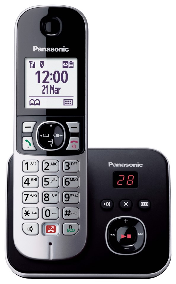 Panasonic Telefono cordless digitale con segreteria telefonica KX-TG6861