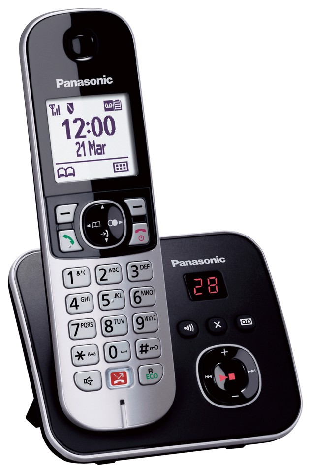 Panasonic Telefono cordless digitale con segreteria telefonica KX-TG6861