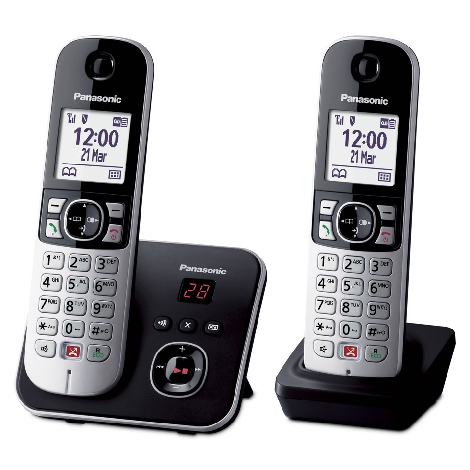 Panasonic Telefono cordless digitale con segreteria telefonica KX-TG6862