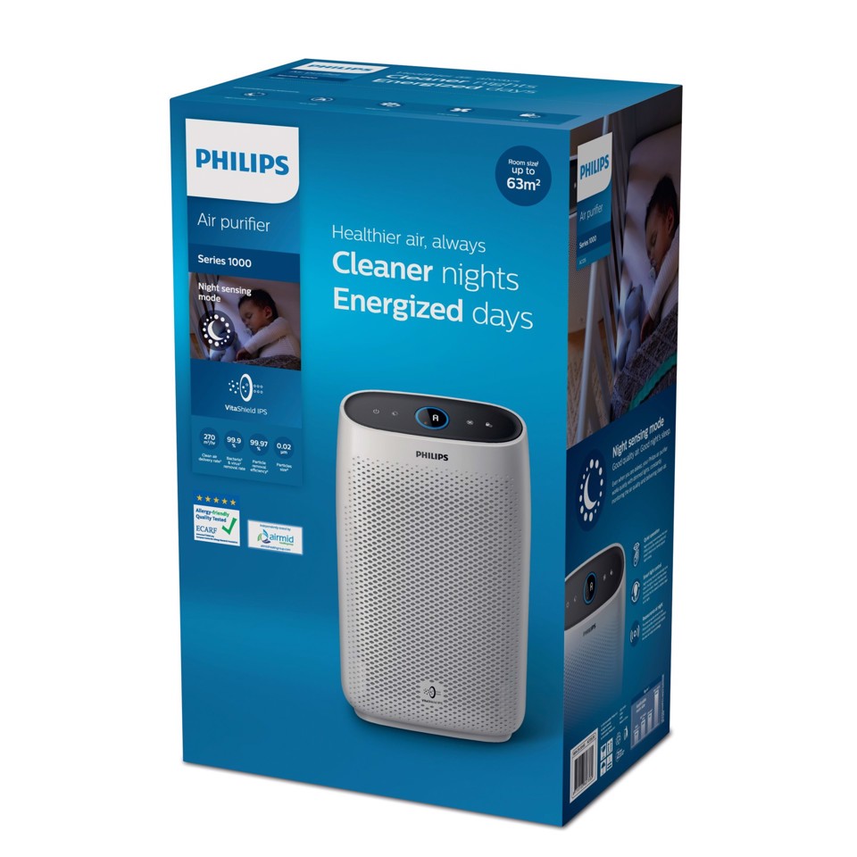Philips 1000 series Purifica stanze fino a 63 m² Purificatore d'aria AC1215/10