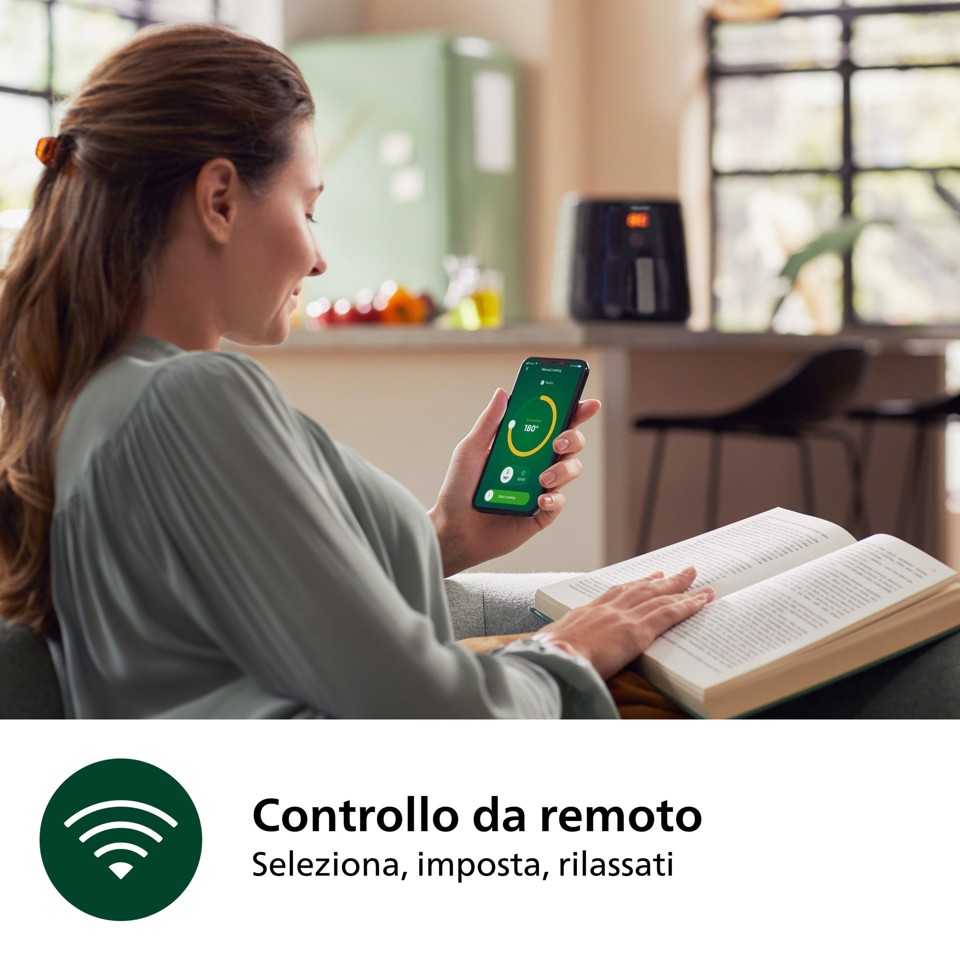 Philips 5000 series Airfryer HD9285/00, 7.2L, Friggitrice 16-in-1, App per ricette