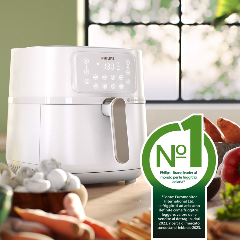 Philips 5000 series Airfryer HD9285/00, 7.2L, Friggitrice 16-in-1, App per ricette