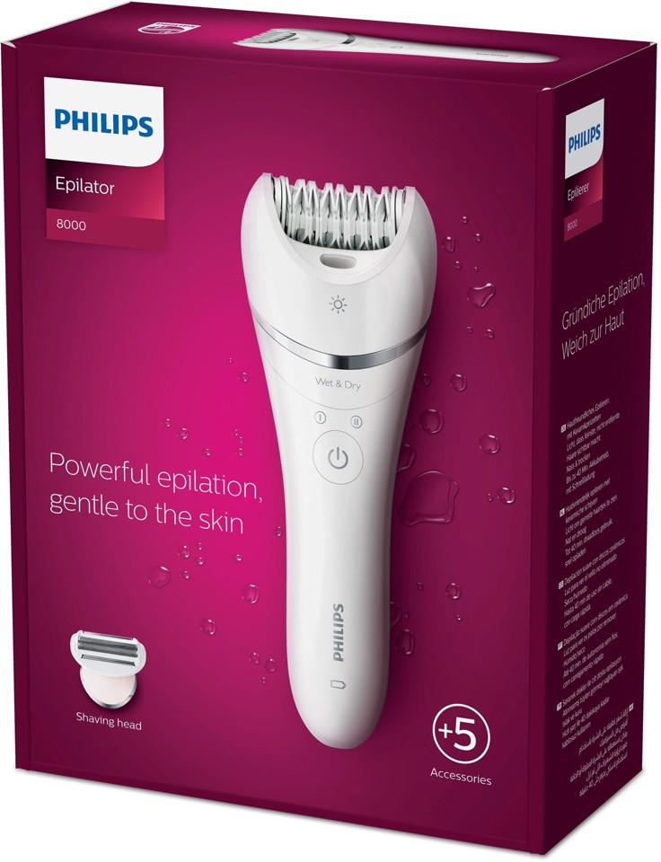 Philips 8000 series Epilator Series 8000 BRE710/00 Epilatore Wet & Dry