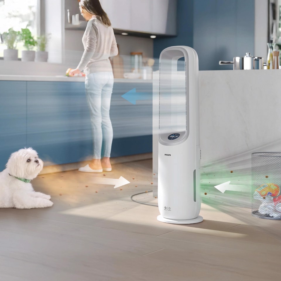 Philips Air Performer 7000 series AMF765/10 Purificatore d'aria e ventilatore 2 in 1