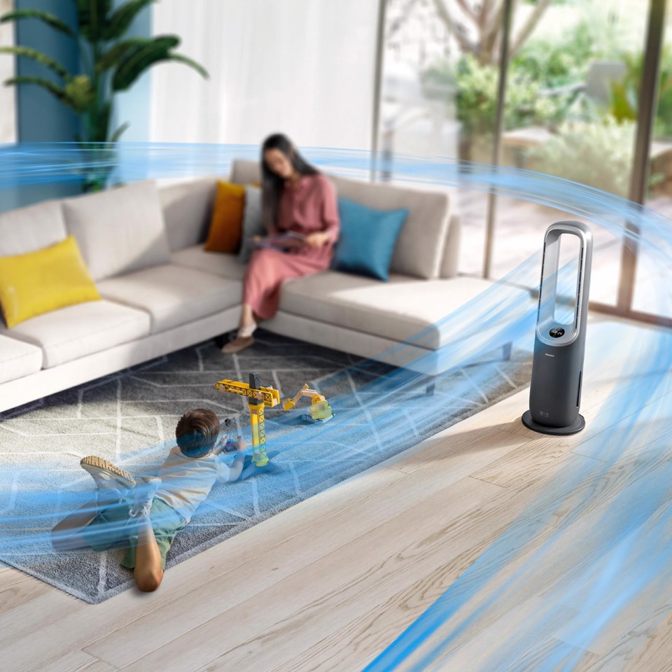 Philips Air Performer 8000 series AMF870/15 Purificatore d'aria ventilatore e riscaldamento 3in1
