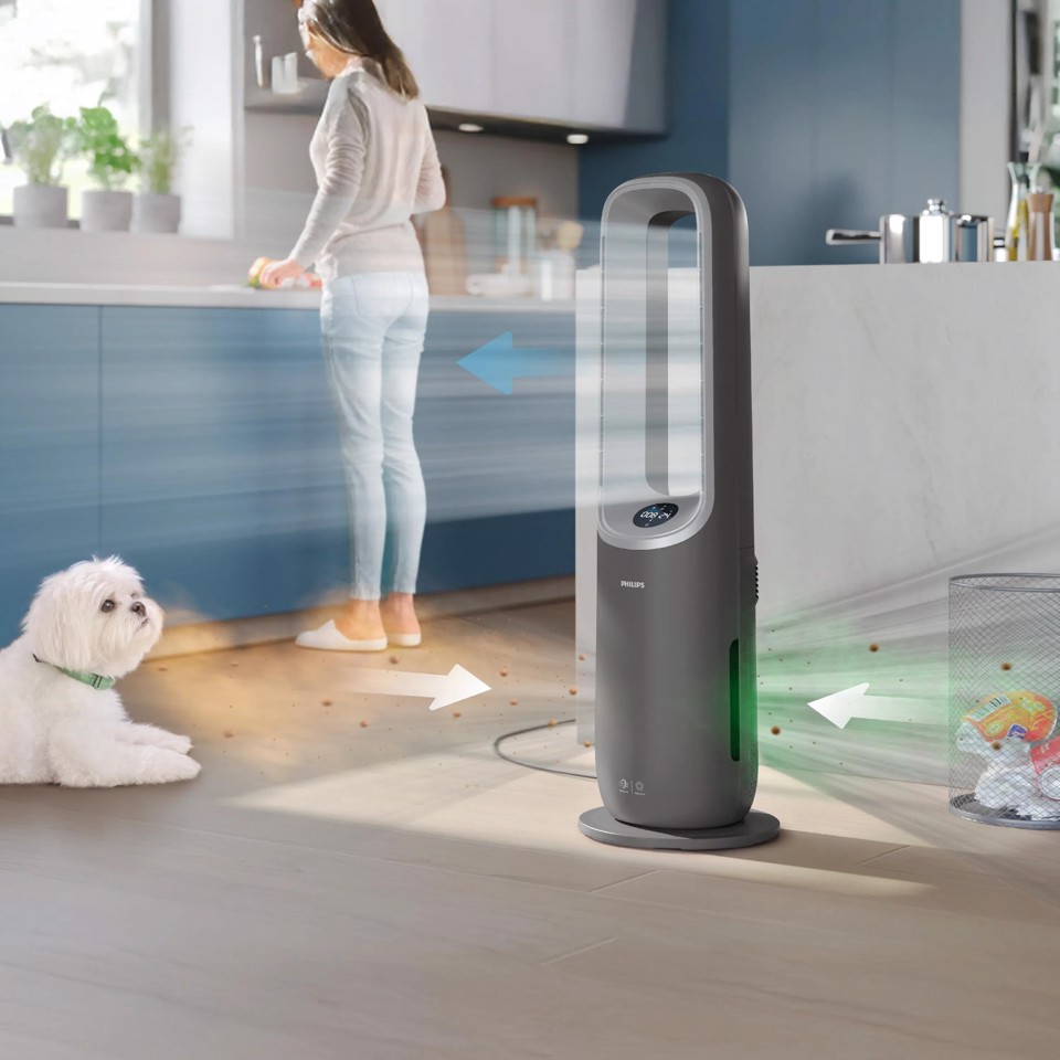 Philips Air Performer 8000 series AMF870/15 Purificatore d'aria ventilatore e riscaldamento 3in1
