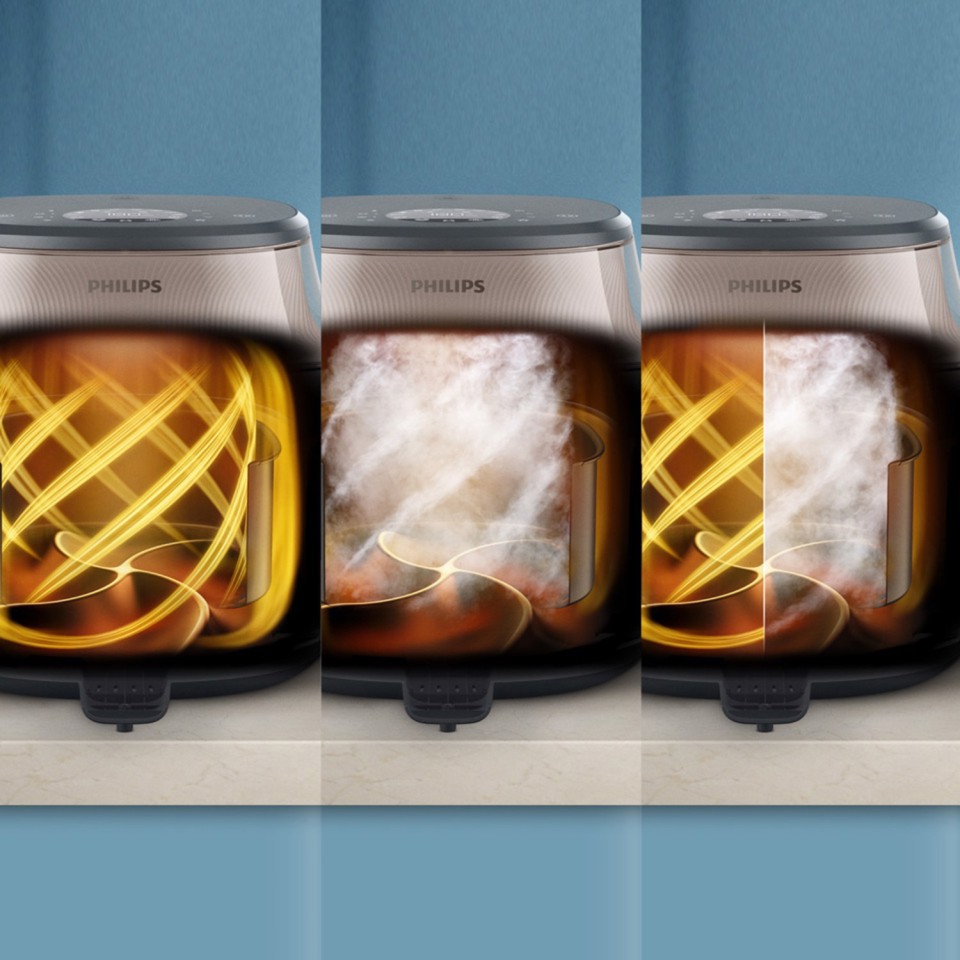 Philips Airfryer Serie 5000 da 7,2L con cottura a vapore