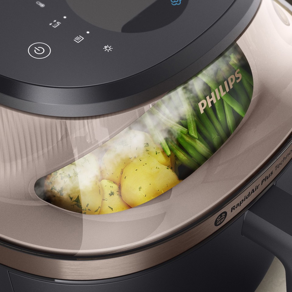 Philips Airfryer Serie 5000 da 7,2L con cottura a vapore