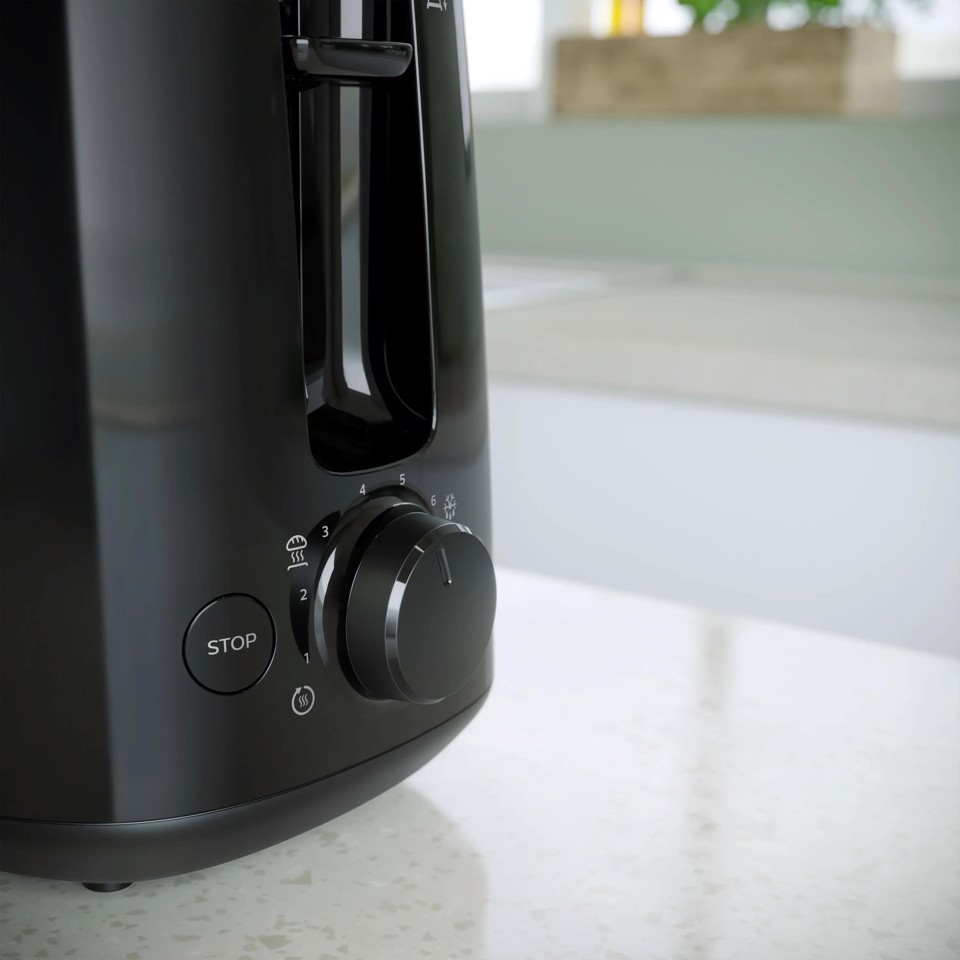 Philips Daily Collection Tostapane HD2583/90, 600W, 2 pinze, 8 livelli di tostatura