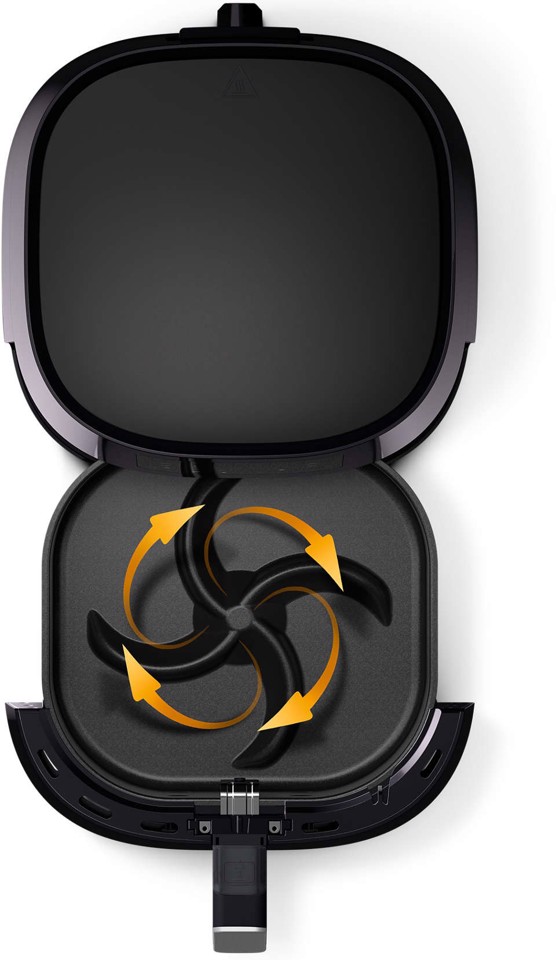 Philips Essential HD9280/60 friggitrice Singolo 6,2 L 2000 W Friggitrice ad aria calda Grigio