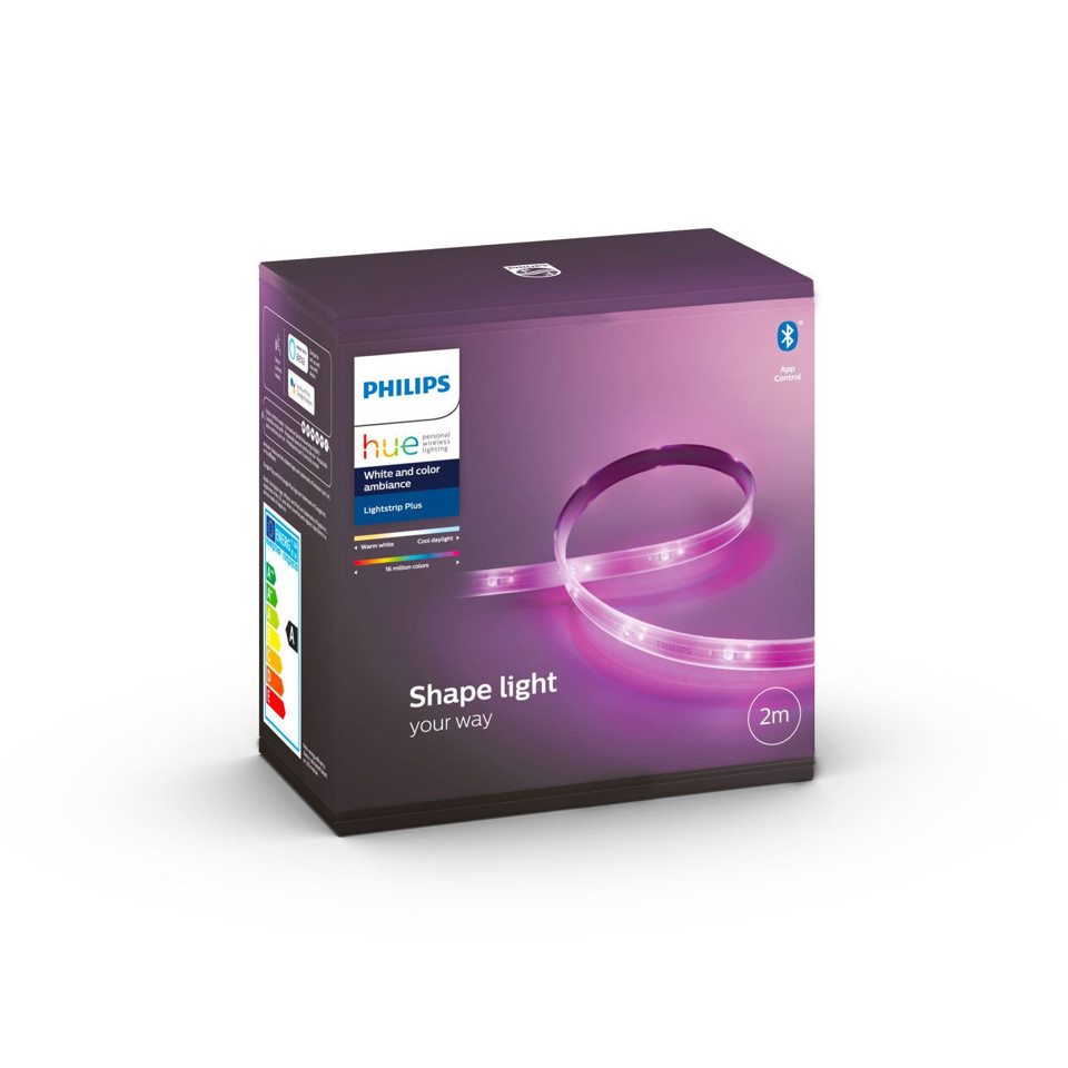 Philips Hue bundle Kit, Lightstrip Plus V4 base da 2 metri + Estensione Lightstrip Plus V4 da 1 metro