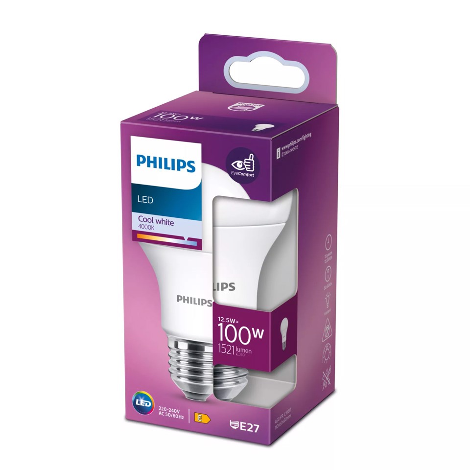 Philips Lampadina 100 W A60 E27