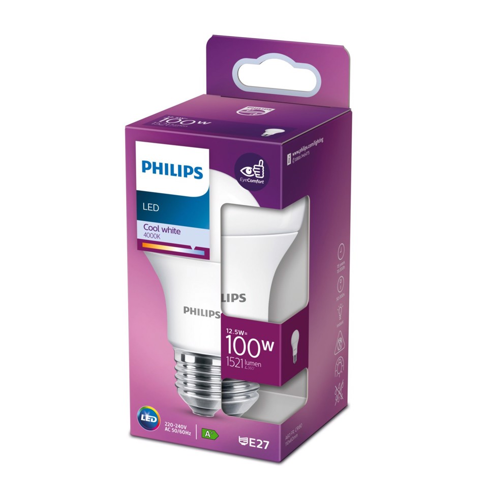 Philips Lampadina 100 W A60 E27