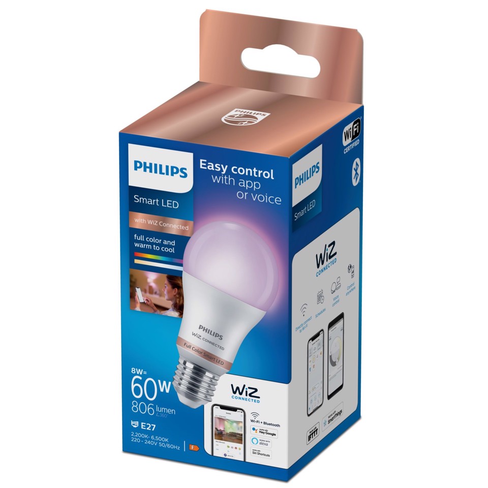 Philips Lampadina 8 W (Eq. 60 W) A60 E27