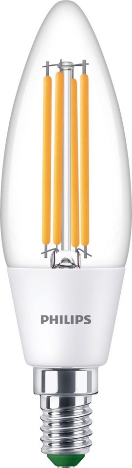 Philips Lampadina candela trasparente a filamento 40 W B35 E14