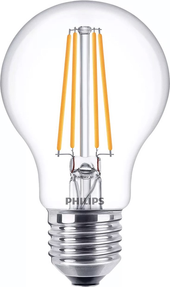 Philips Lampadina trasparente a filamento - 60 W A60 E27