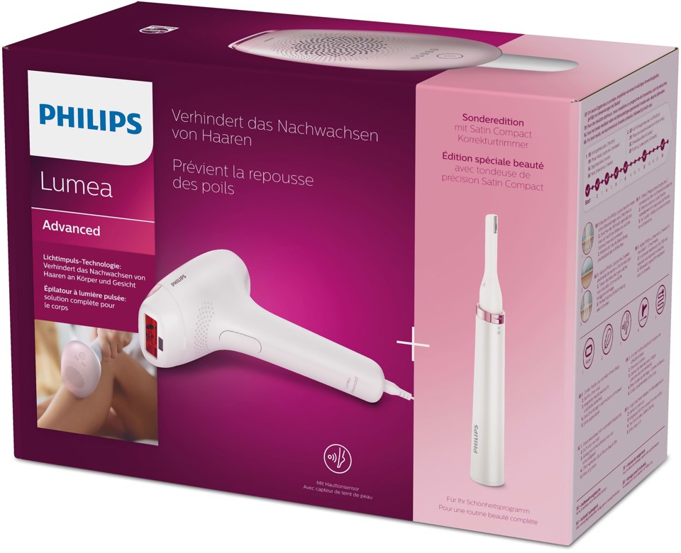 Philips Lumea Advanced BRI920/00 IPL - Epilatore a luce pulsata con rifinitore viso