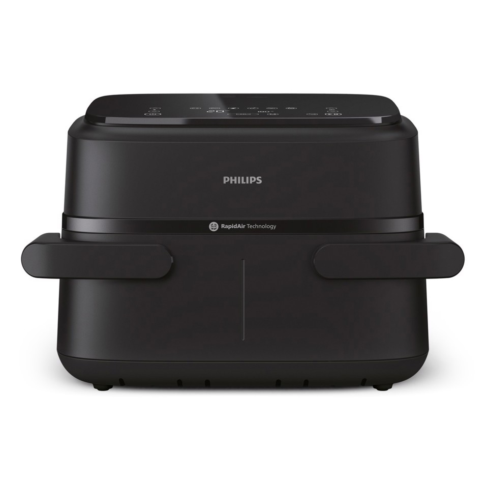 Philips Serie 1000 Airfryer con cestello flessibile/doppio, friggitrice ad aria da 7.1L, 10 metodi di cottura, App per ricette NA150/00