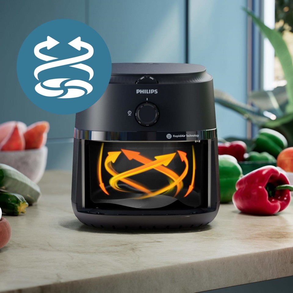 Philips Serie 1000 NA120/00 Airfryer 4.2 L, Friggitrice ad aria 12 in 1, App ricettario