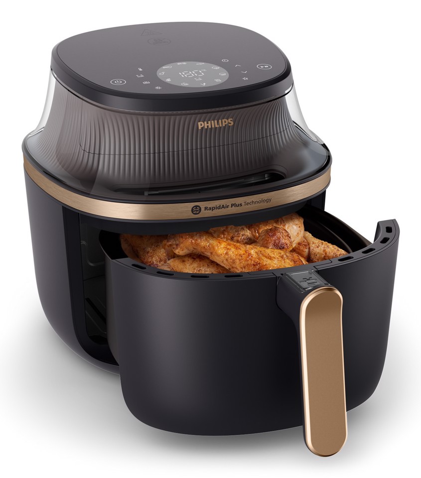 Philips Serie 3000 NA332/00 Airfryer 6.2 L, Friggitrice ad aria 16 in 1, App ricettario
