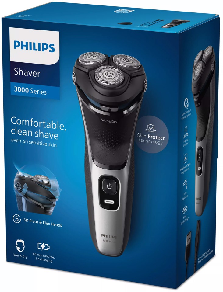 Philips Serie 3000 Rasoio Elettrico S3143/00