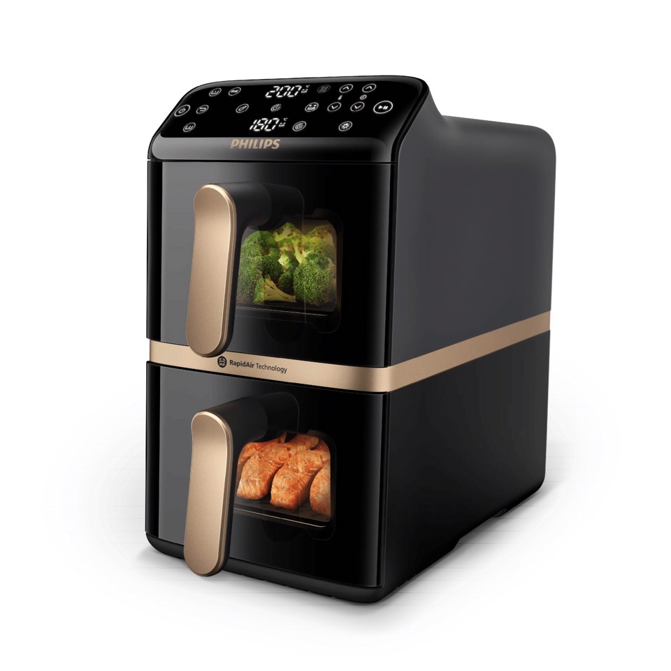 Philips Serie 4000 Airfryer con doppio cestello verticale