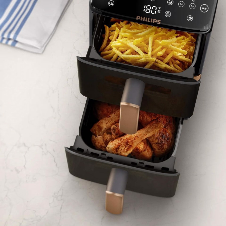 Philips Serie 4000 Airfryer con doppio cestello verticale