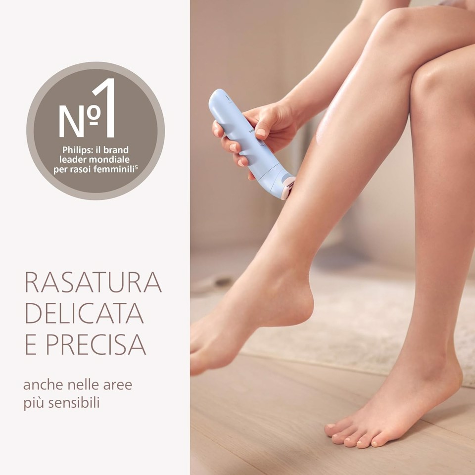 Philips Serie 6000 Rasoio senza filo Wet & Dry azzurro BRL127/00