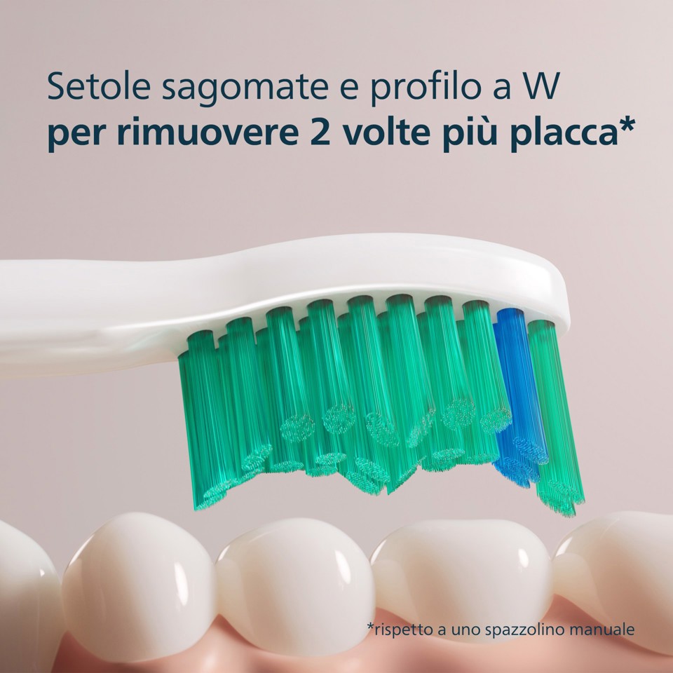 Philips Sonicare ProResults HX6012/87 2x Testine bianche spazzolino sonico