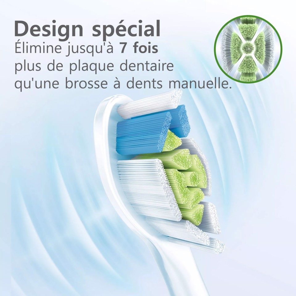 Philips Sonicare W2 Optimal White W2 Optimal White HX6062/10 2x Testine bianche per spazzolino sonico