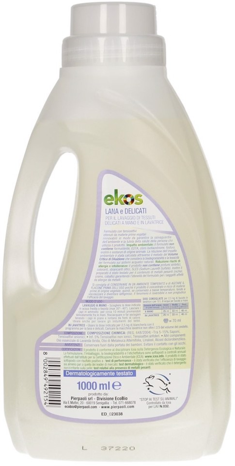Pierpaoli 549215 detersivo per bucato Universale Lavatrice 1000 ml