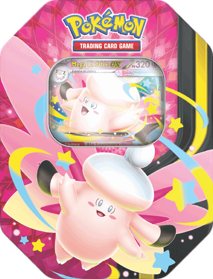 Pokémon PK10389I Tin da Collezione Mega Chiarodiluna