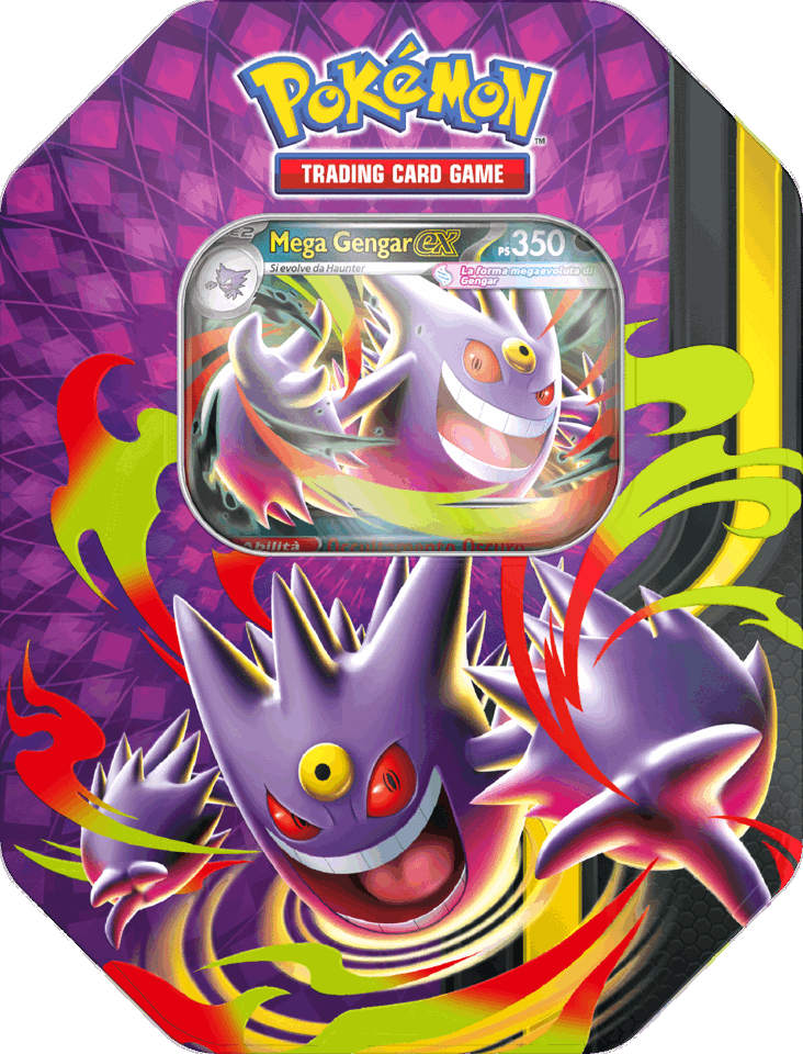 Pokémon PK10389I Tin da Collezione Mega Chiarodiluna