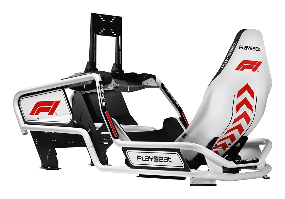 Playseat Formula Intelligence - F1 Edition Sedia per gaming universale Seduta imbottita Nero, Bianco
