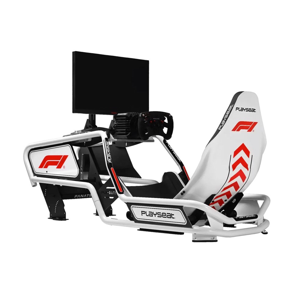 Playseat Formula Intelligence - F1 Edition Sedia per gaming universale Seduta imbottita Nero, Bianco
