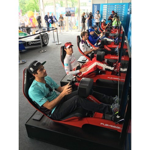 Playseat Formula Red Sedia per gaming universale Sedia imbottita tappezzata Rosso