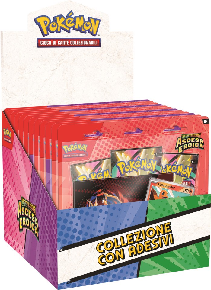 Pokémon Collezione con Adesivi dell'espansione Megaevoluzione - Ascesa Eroica (IT)