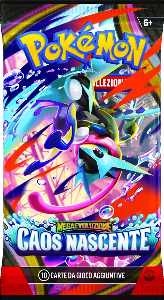 Pokémon PK10407-I Megaevoluzione Caos Nascente Busta 10 Carte