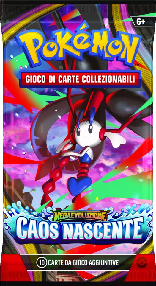 Pokémon PK10407-I Megaevoluzione Caos Nascente Busta 10 Carte