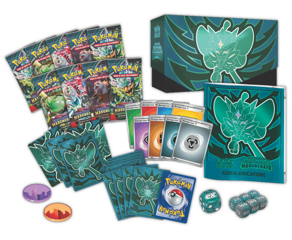 Pokemon Set Allenatore Fuoriclasse Scarlatto e Violetto Fuoriclasse - Crepuscolo Mascherato