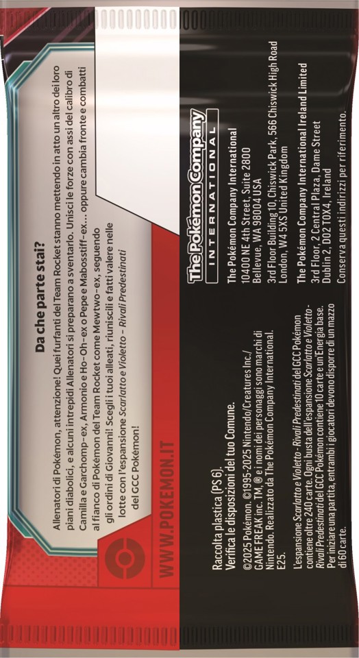 Pokémon Scarlatto e Violetto - Rivali Predestinati busta 10 carte (IT)