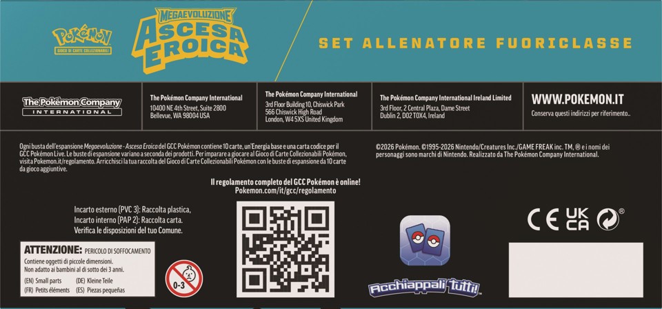 Pokémon Set Allenatore Fuoriclasse dell'espansione Megaevoluzione - Ascesa Eroica (IT)