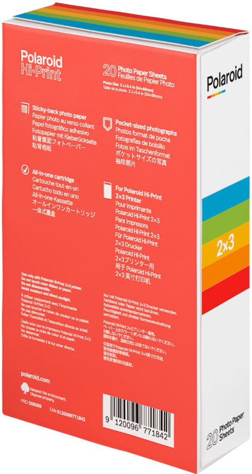 Polaroid Originals Hi-Print carta fotografica Bianco Molto lucida