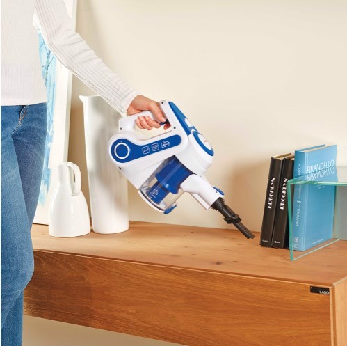 Polti Forzaspira Slim SR90B Plus Senza sacchetto 0,5 L Blu, Bianco